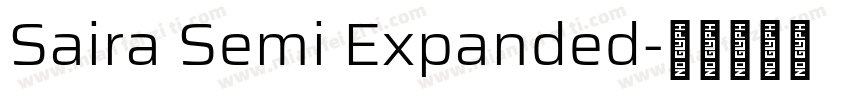 Saira Semi Expanded字体转换